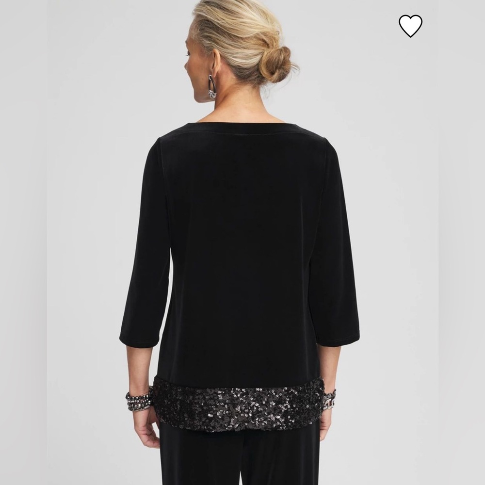 Chico’s Travelers™ Velvet Sequin Tunic - Picture 5 of 9